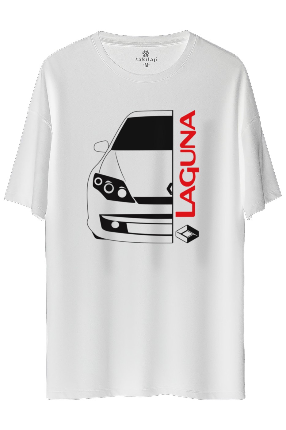 Renault Laguna Baskılı Oversize Tişört