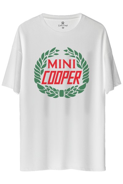Mini Cooper Logo Baskılı Oversize Tişört