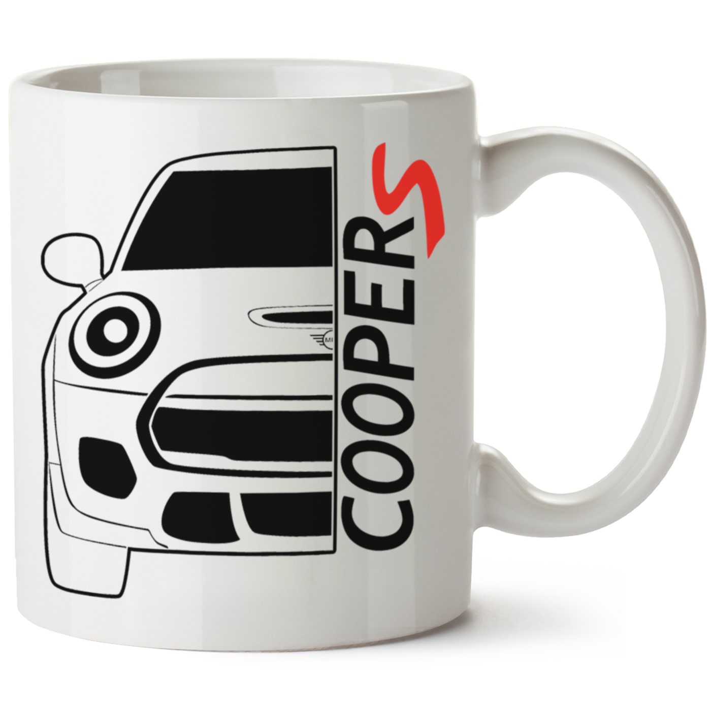 Mini Cooper Baskılı Porselen Kupa Bardak