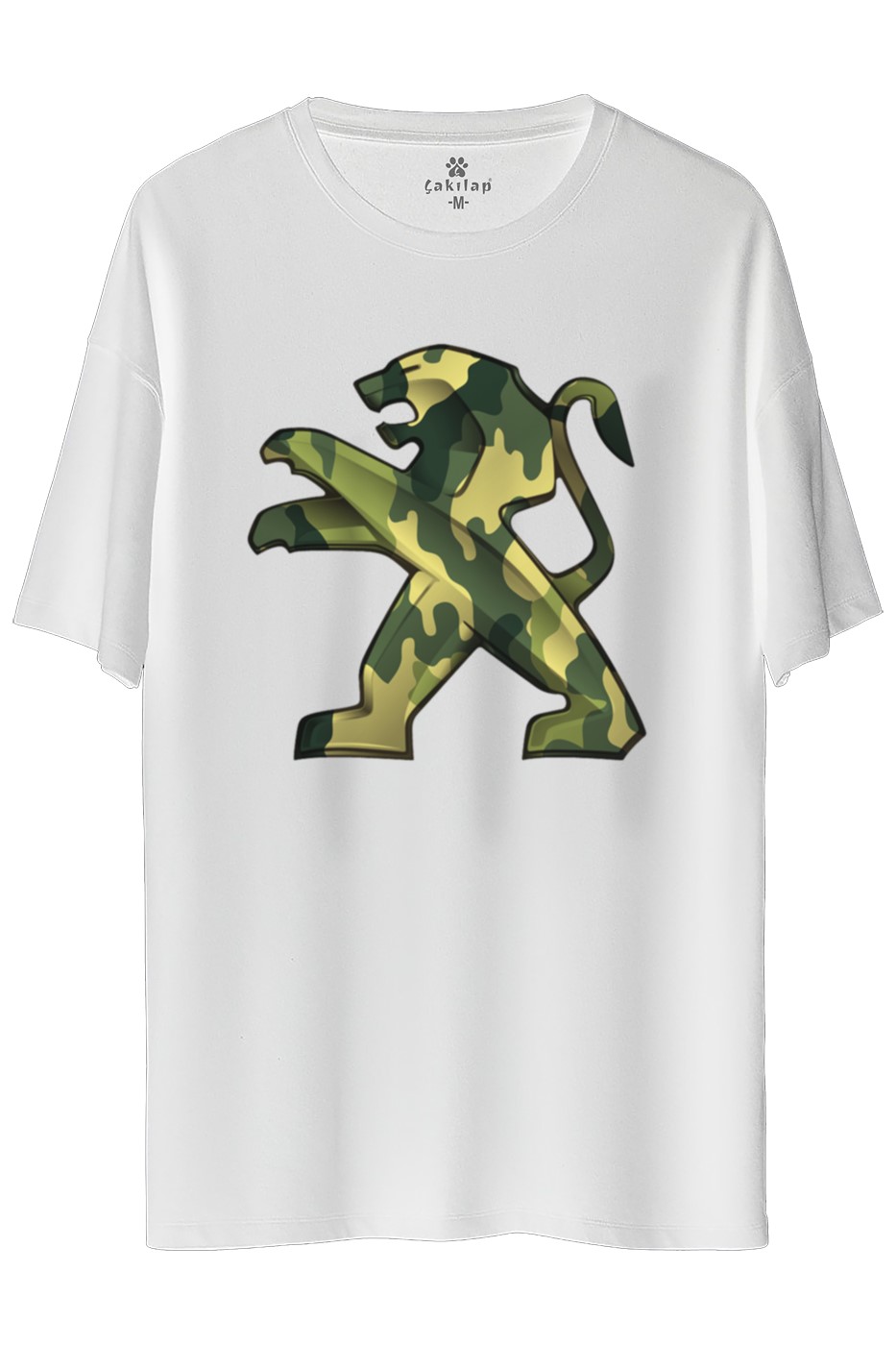 Peugeot Logo Baskılı Oversize Tişört