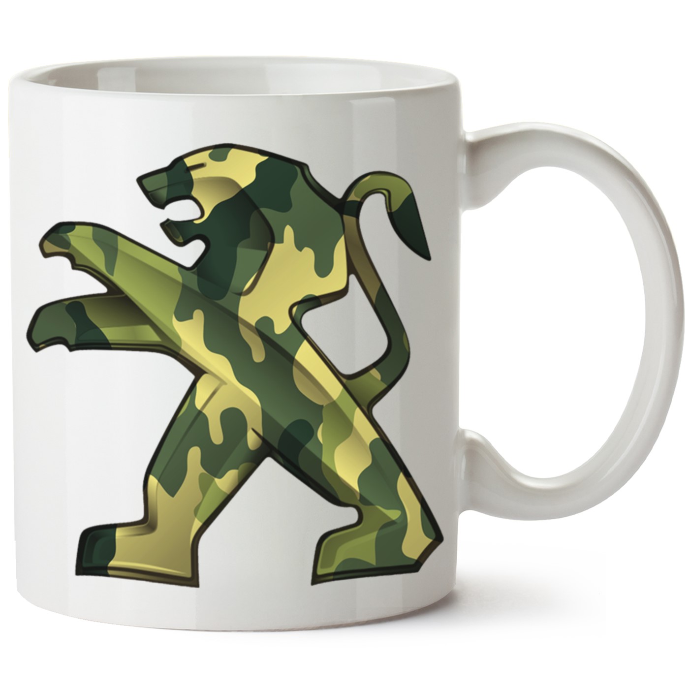 Peugeot Logo Baskılı Porselen Kupa Bardak