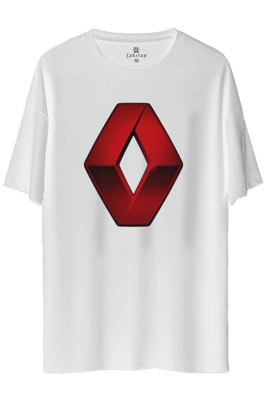 Renault Logo Baskılı Oversize Tişört