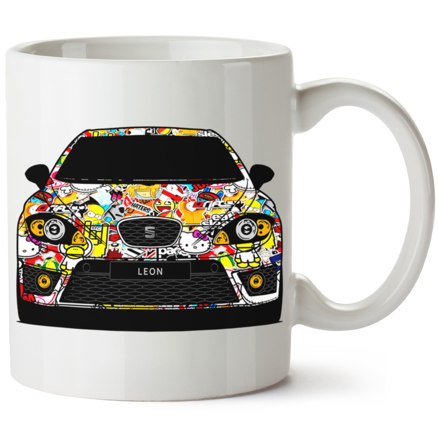 Seat Leon Mk2 Baskılı Porselen Kupa Bardak