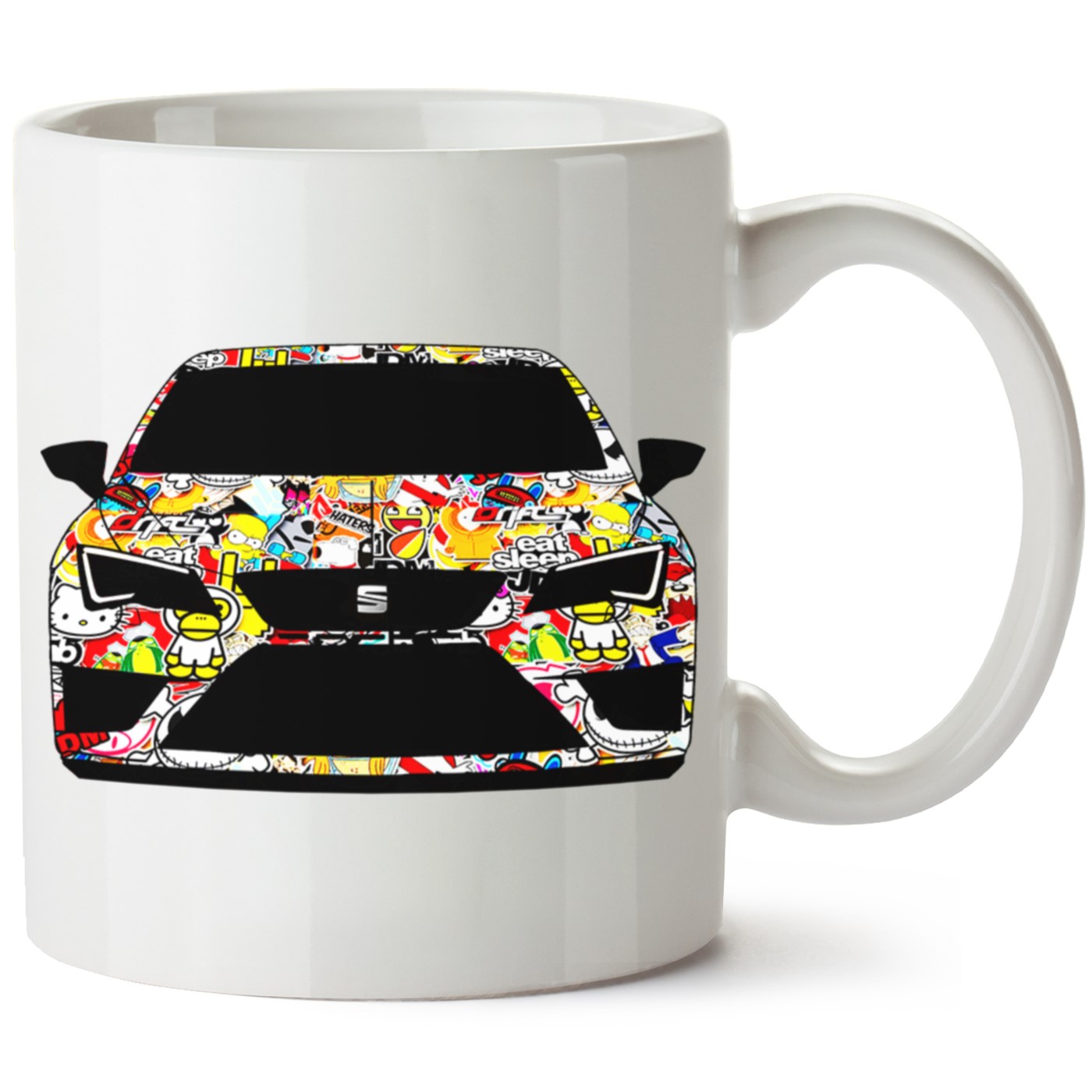 Seat Leon Mk3 Baskılı Porselen Kupa Bardak