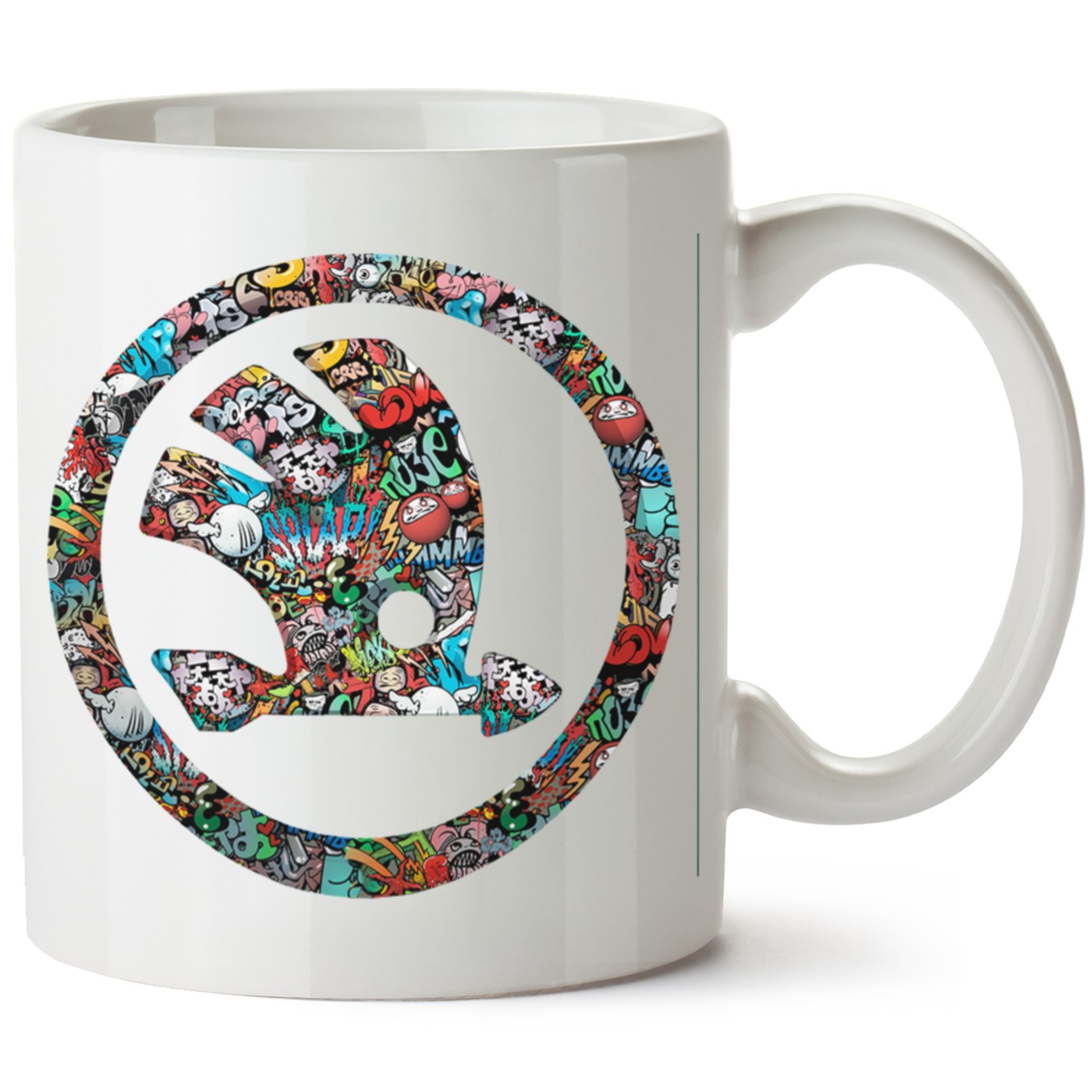 Skoda Logo Baskılı Porselen Kupa Bardak