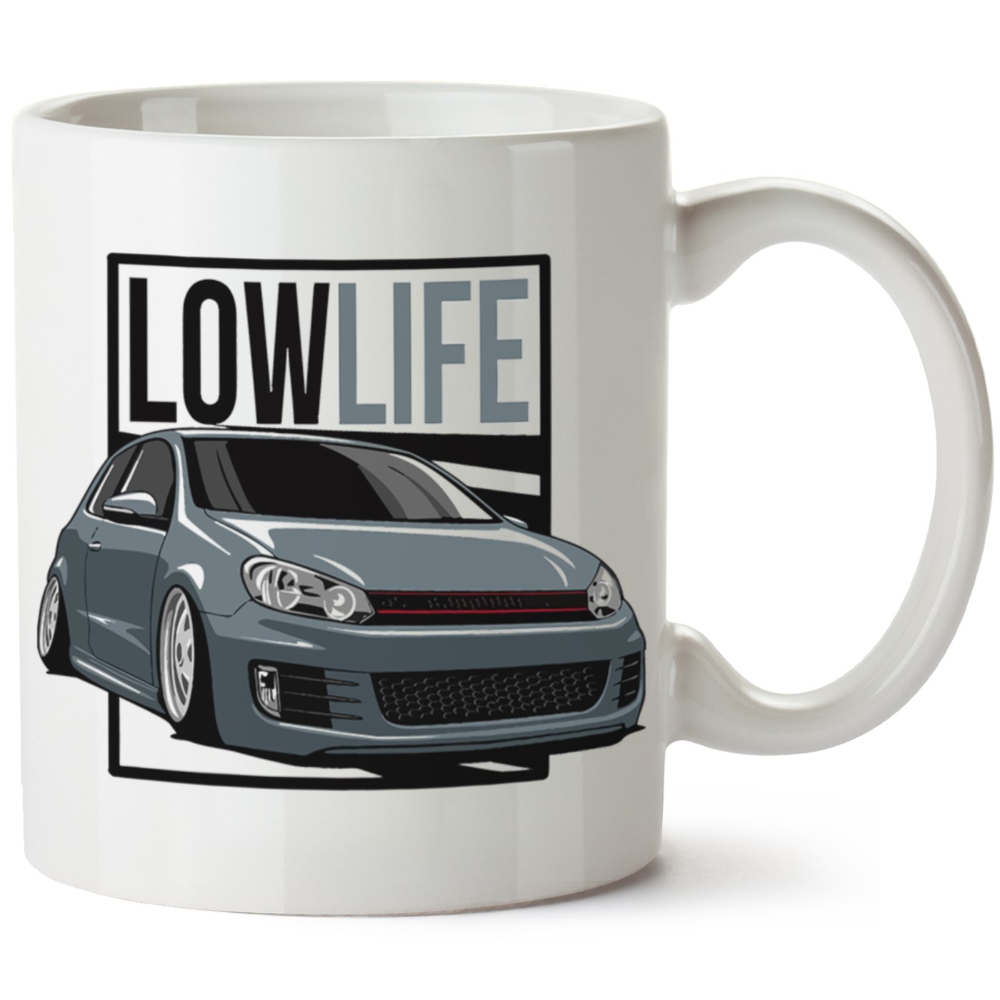 Vw Golf 6 Baskılı Porselen Kupa Bardak