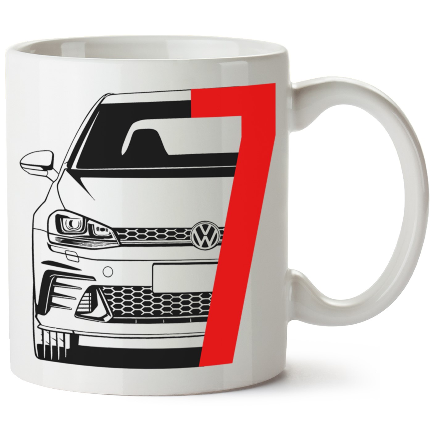 Vw Golf 7 Baskılı Porselen Kupa Bardak