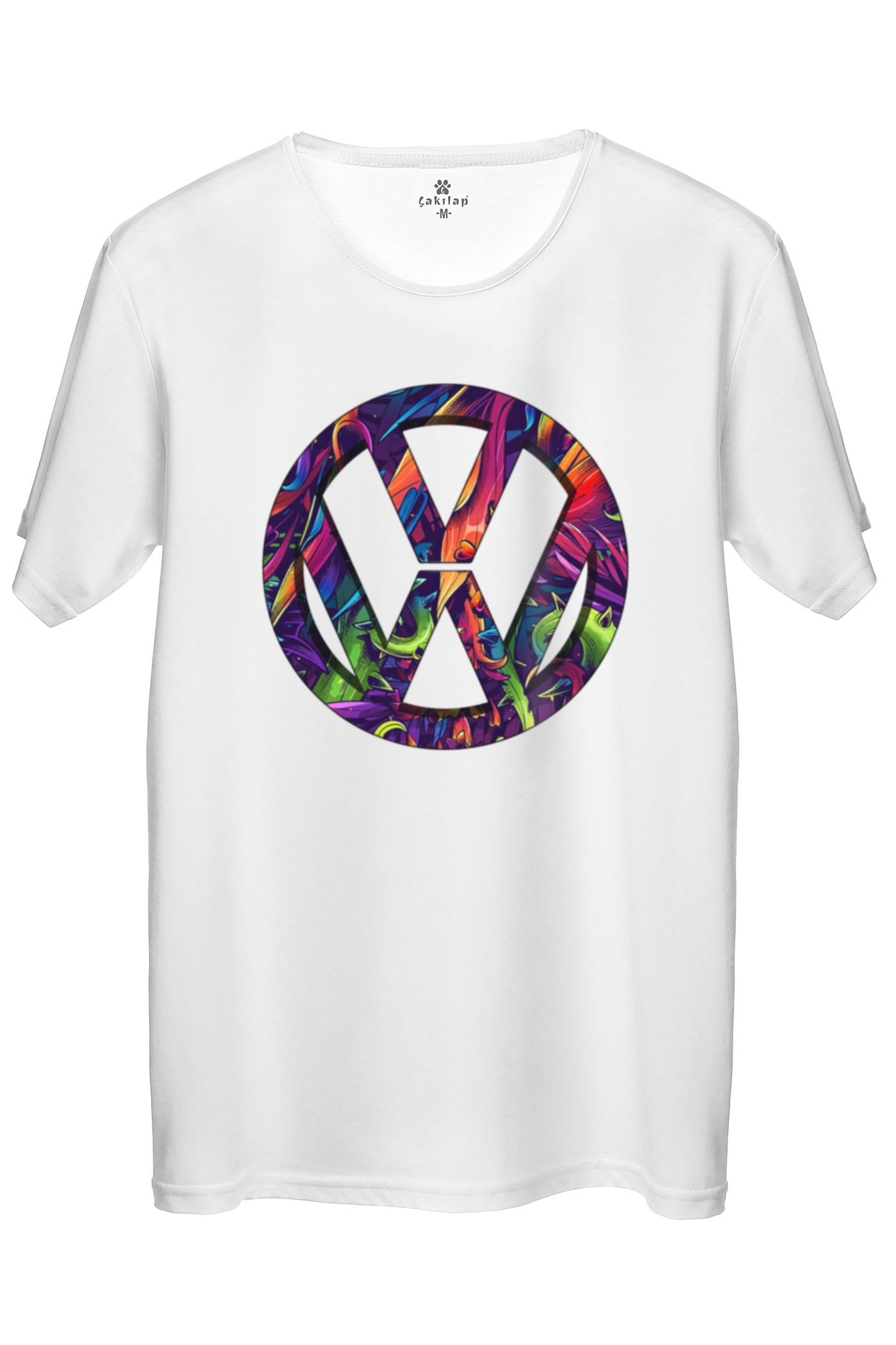 Vw Logo Baskılı Regular Tişört