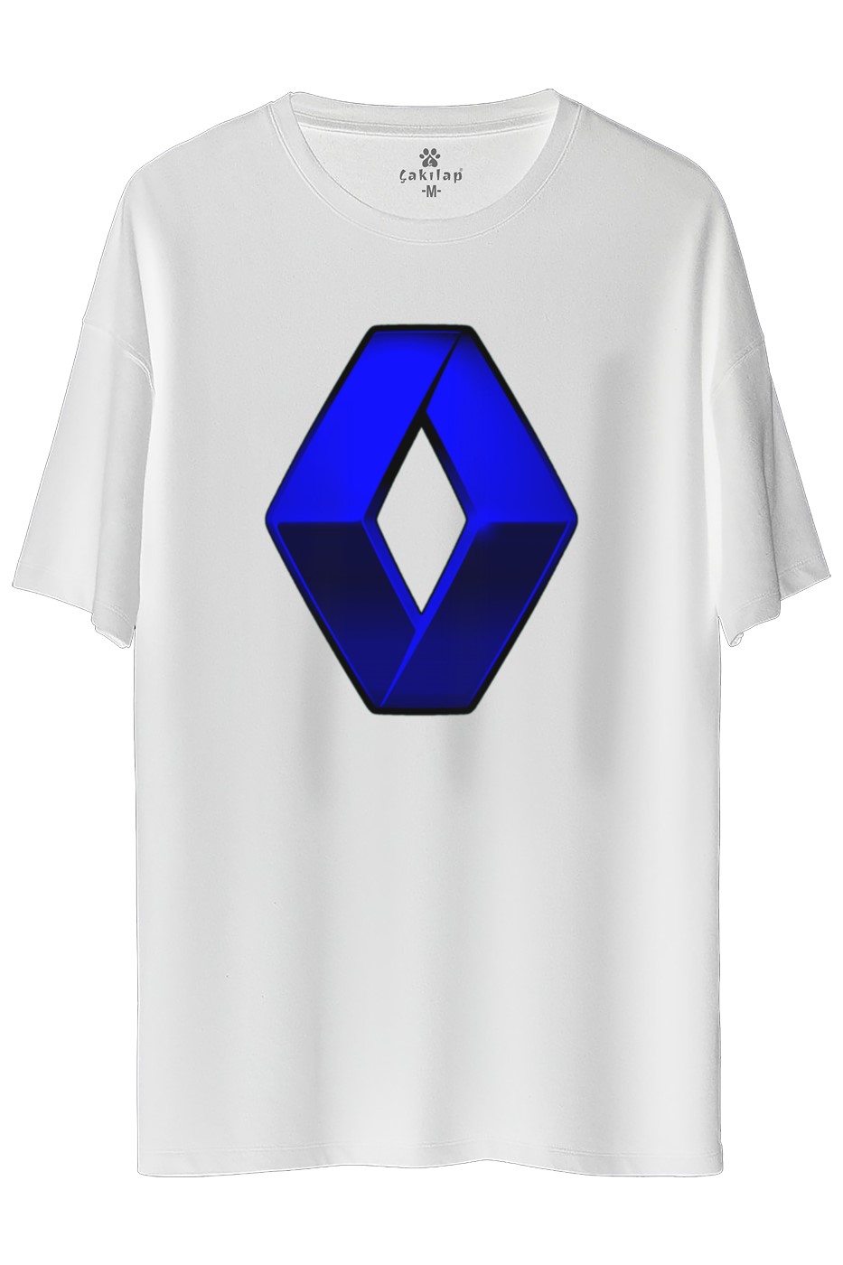 Renault Logo Baskılı Oversize Tişört