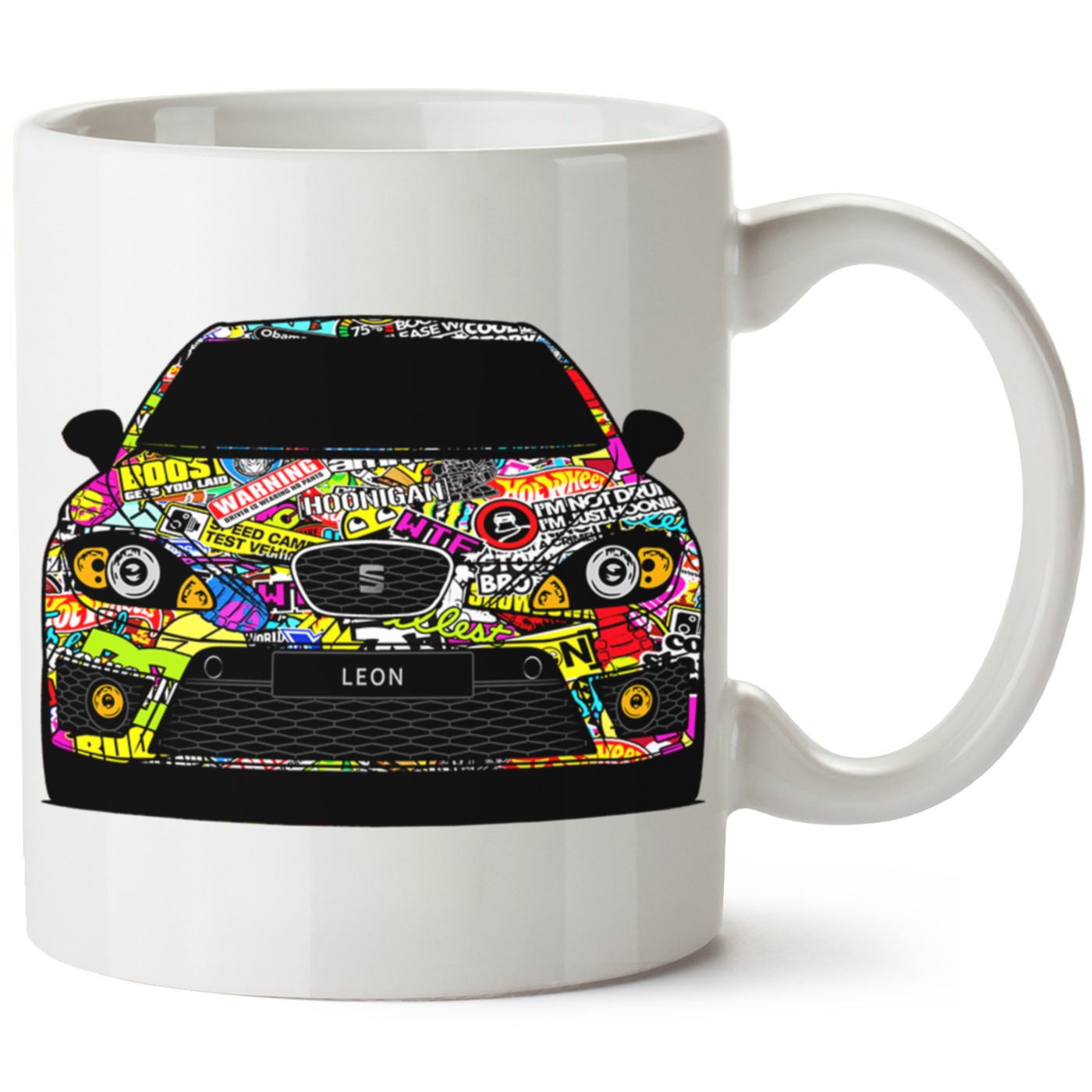 Seat Leon Mk2 Baskılı Porselen Kupa Bardak