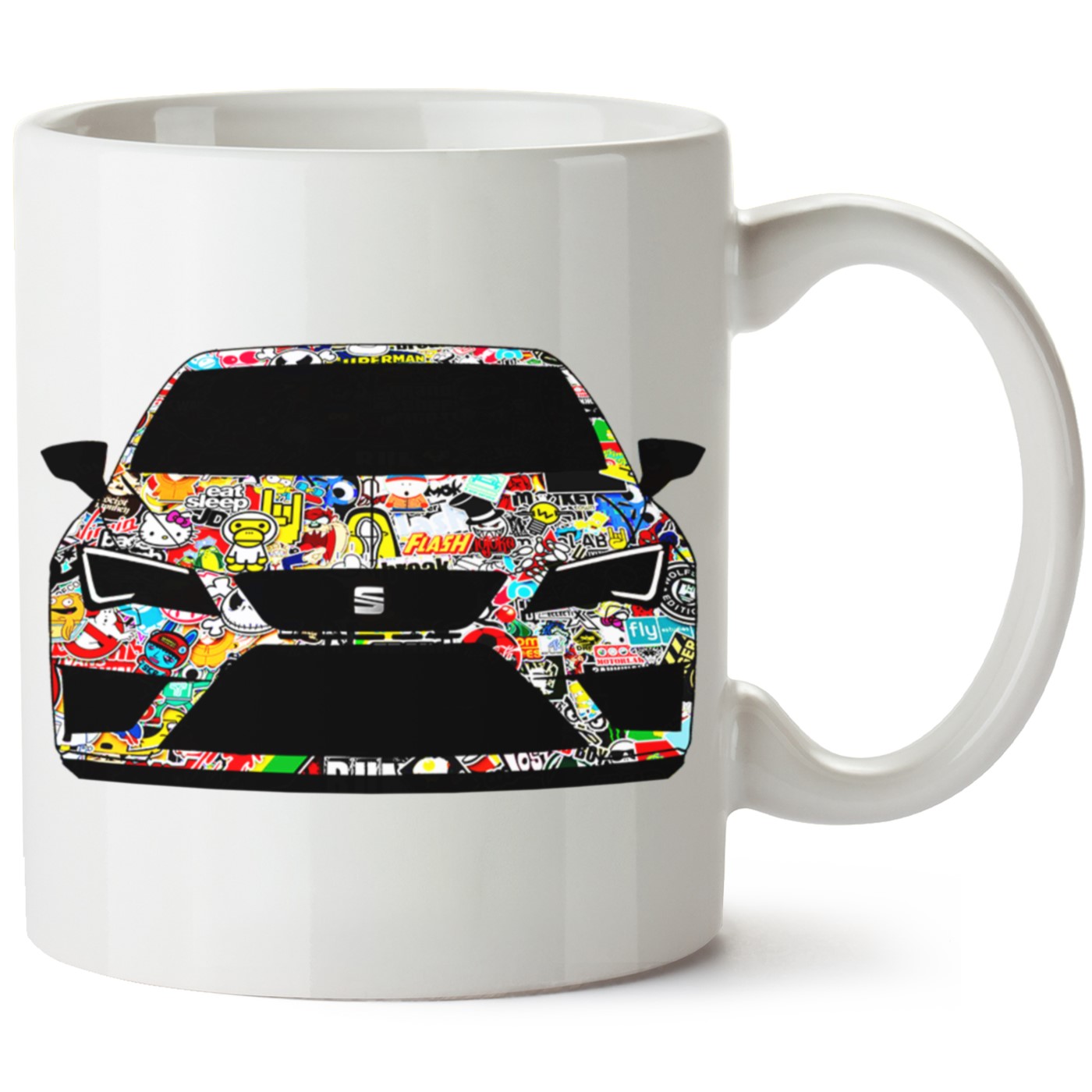 Seat Leon Mk3 Baskılı Porselen Kupa Bardak