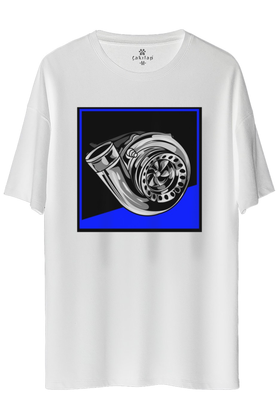 Turbo Baskılı Oversize Tişört