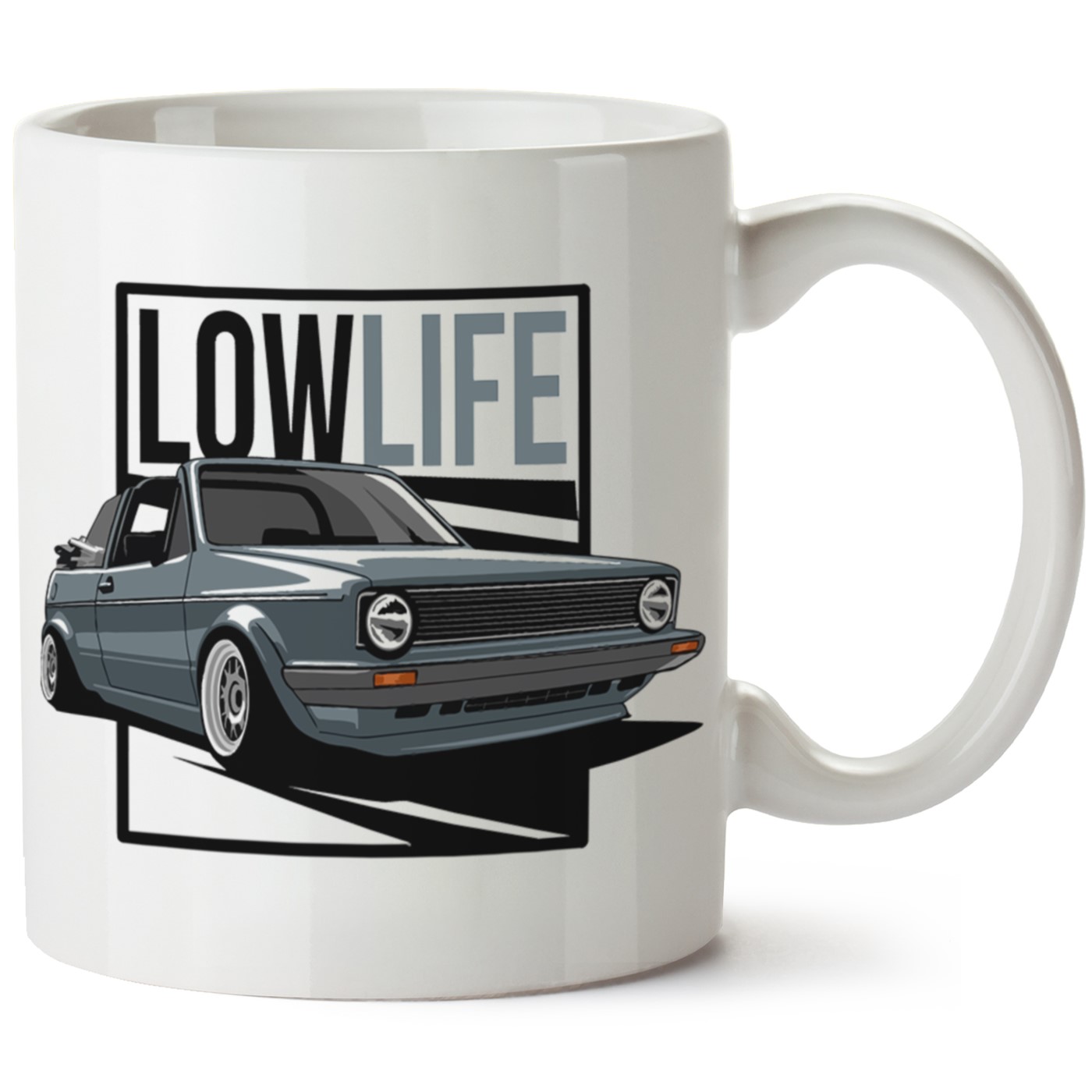 Vw Golf 1 Baskılı Porselen Kupa Bardak