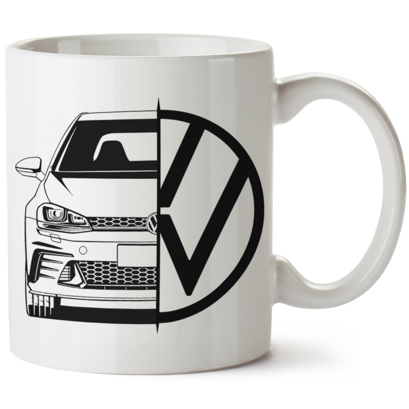 Vw Golf 7 Baskılı Porselen Kupa Bardak