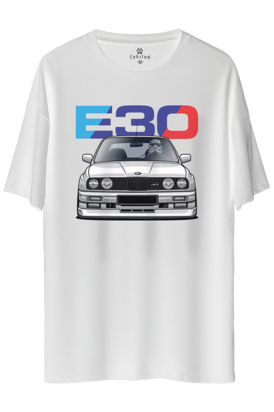 Bmw E30 Baskılı Oversize Tişört