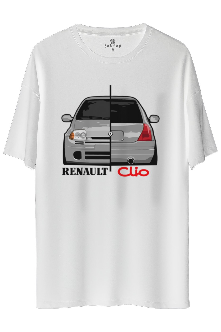Renault Clio 1 Baskılı Oversize Tişört