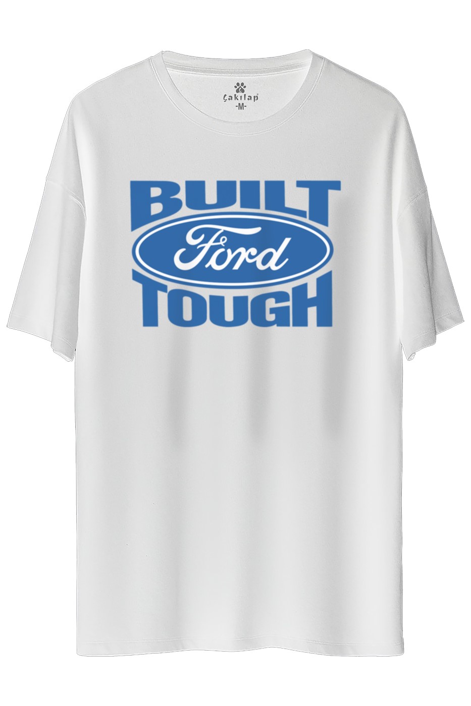 Ford Built Tough  Baskılı Oversize Tişört