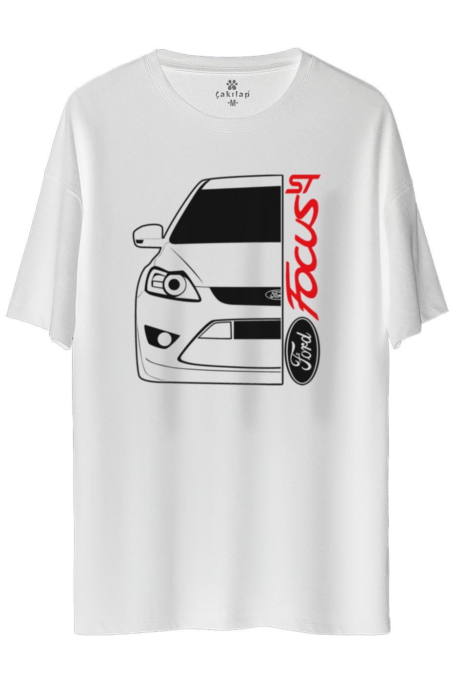 Ford Focus Mk2 Baskılı Oversize Tişört