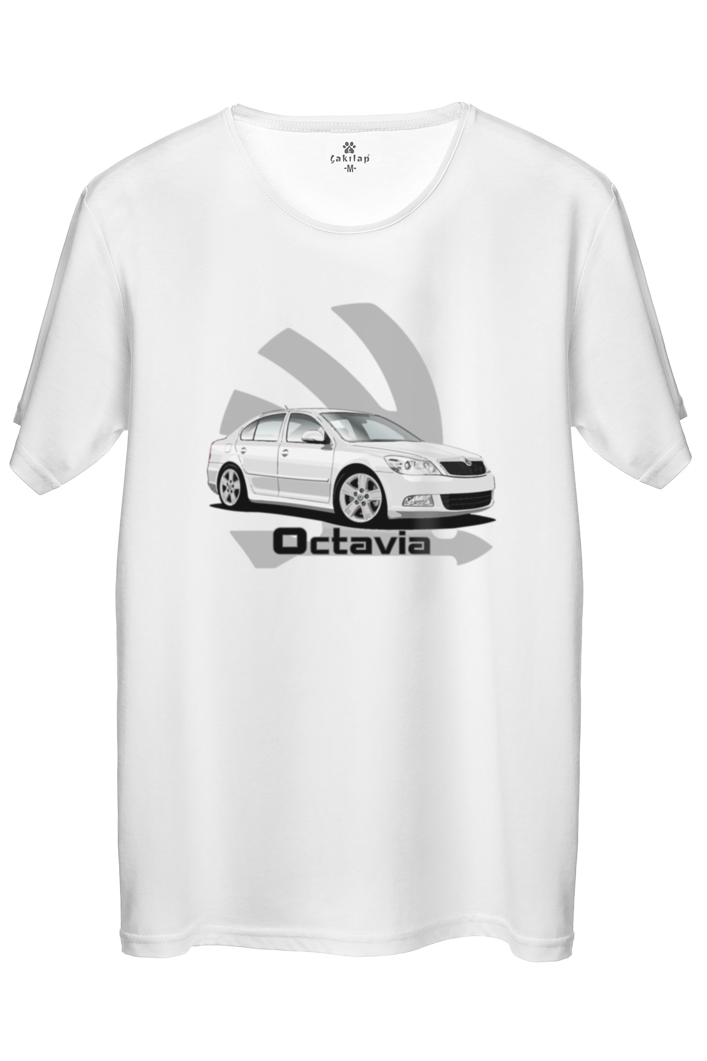 Skoda OctaviaA6 Baskılı Regular Tişört