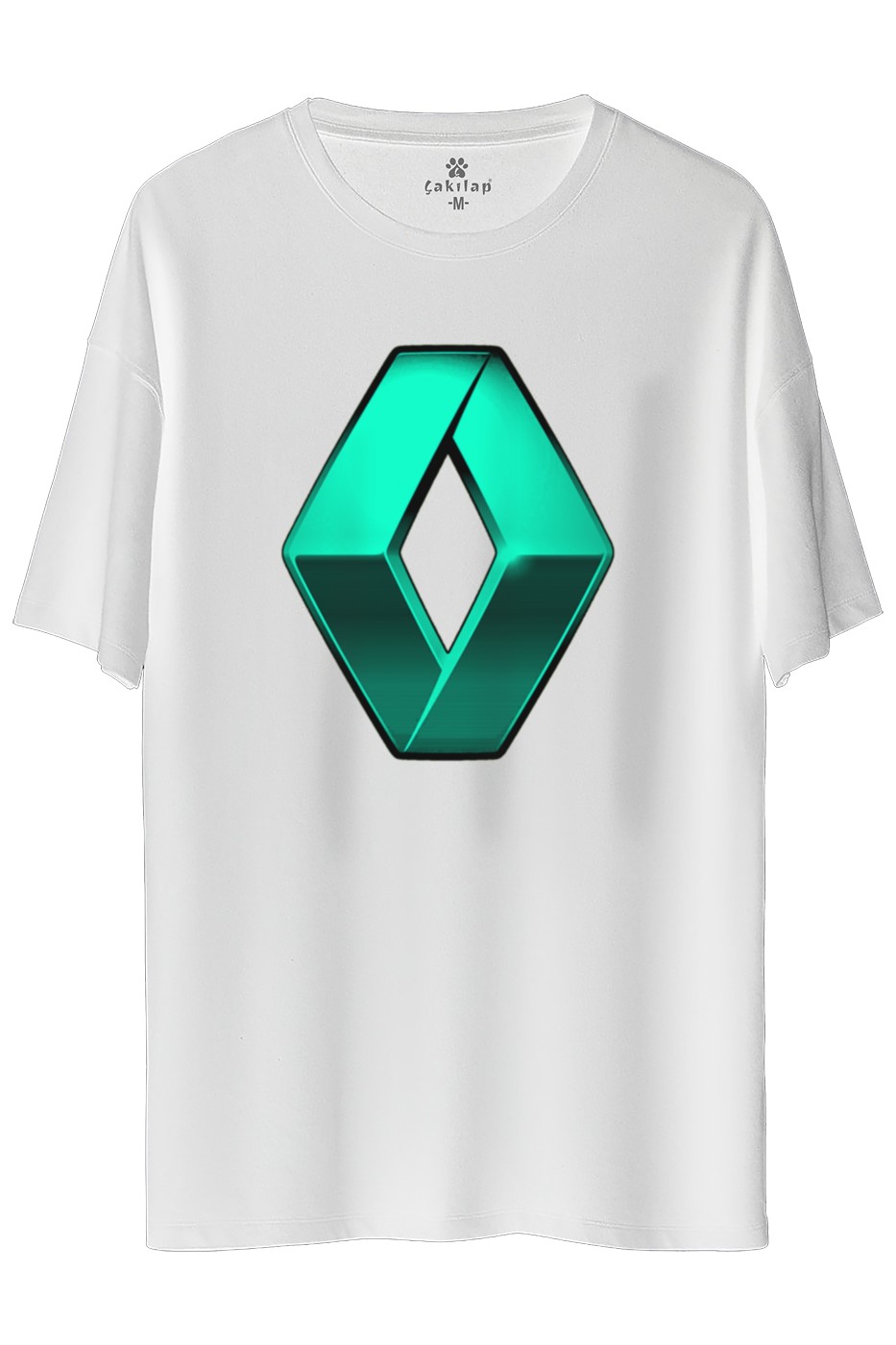 Renault Logo Baskılı Oversize Tişört