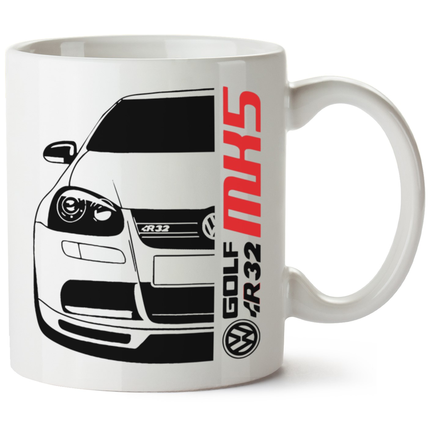 Vw Golf 5 Baskılı Porselen Kupa Bardak