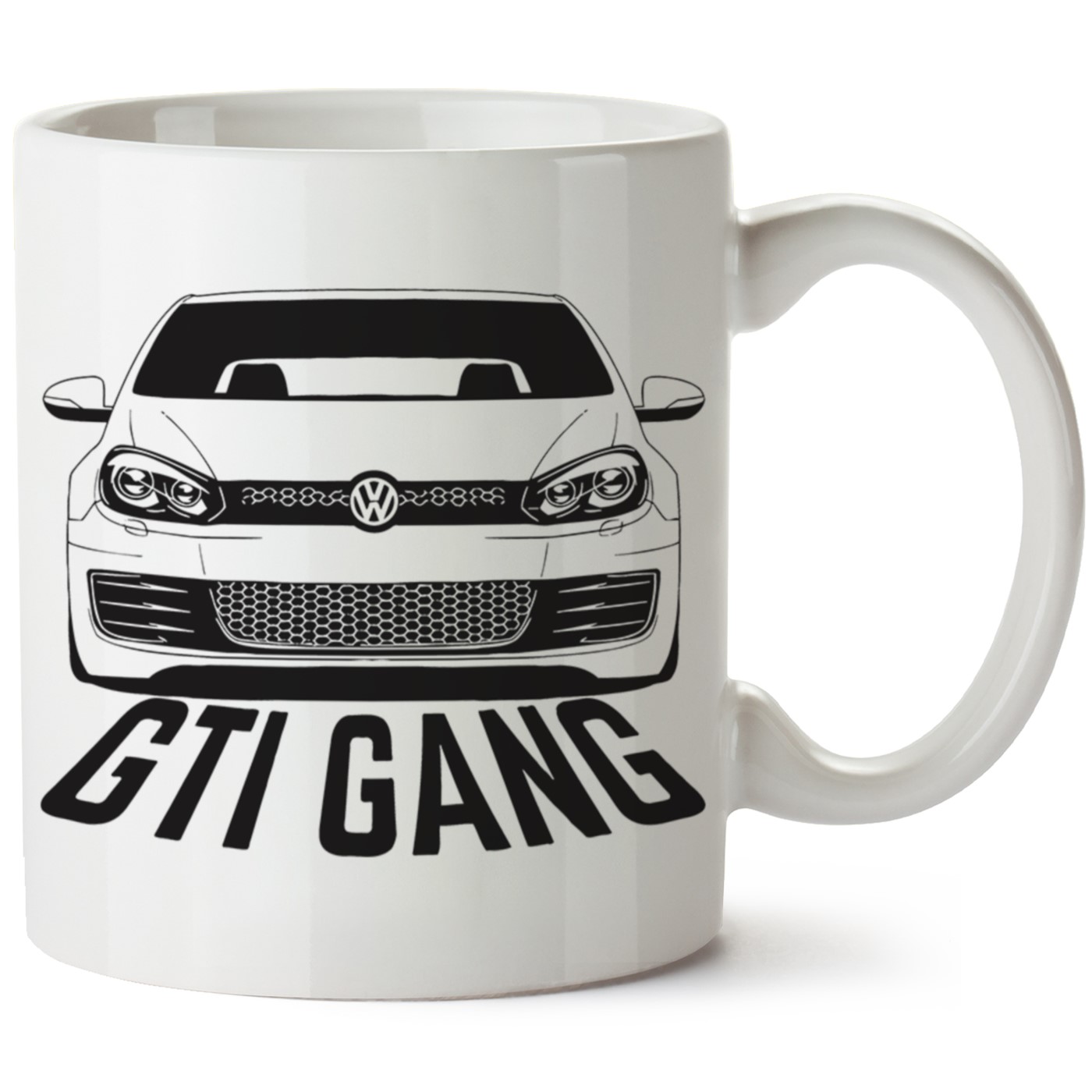 Vw Golf 6 Baskılı Porselen Kupa Bardak