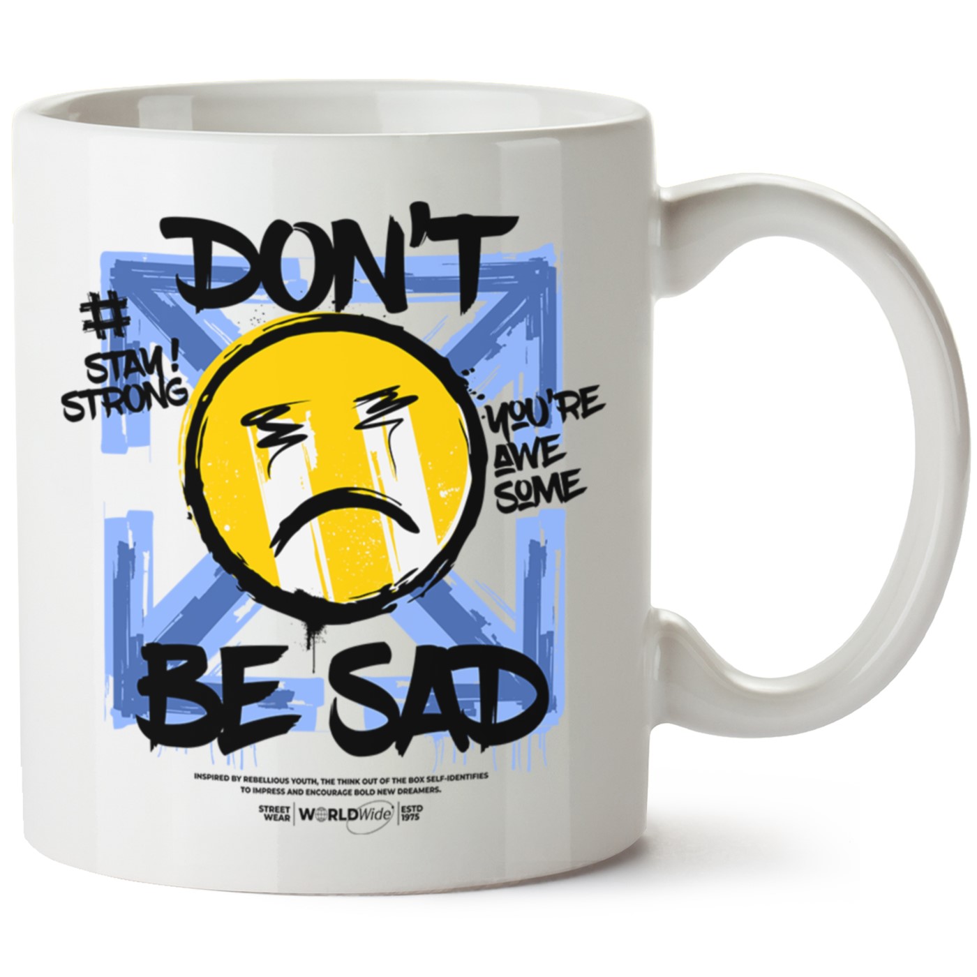 Don't Be Sad Baskılı Porselen Kupa Bardak