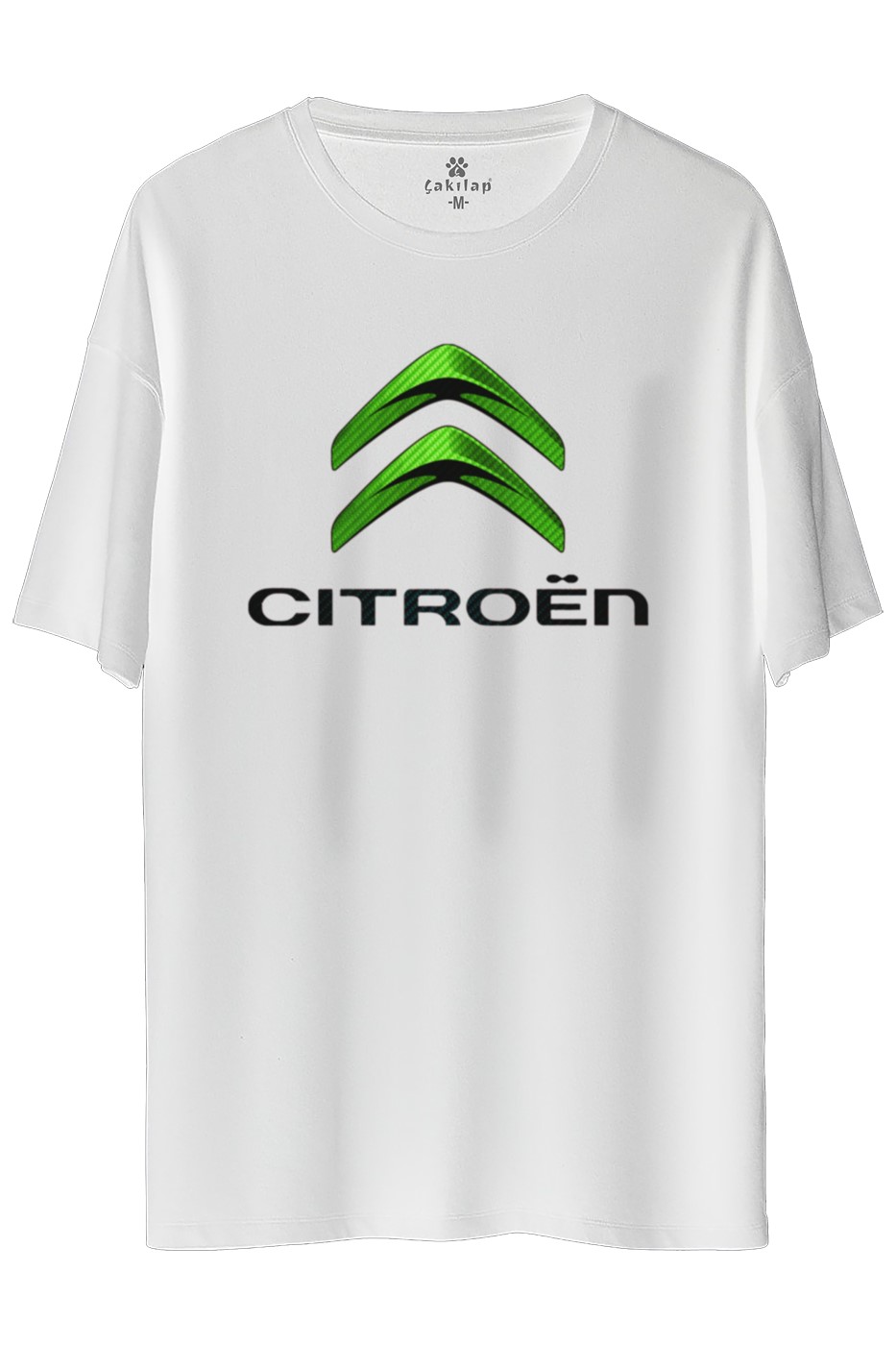Citroen Logo Baskılı Oversize Tişört