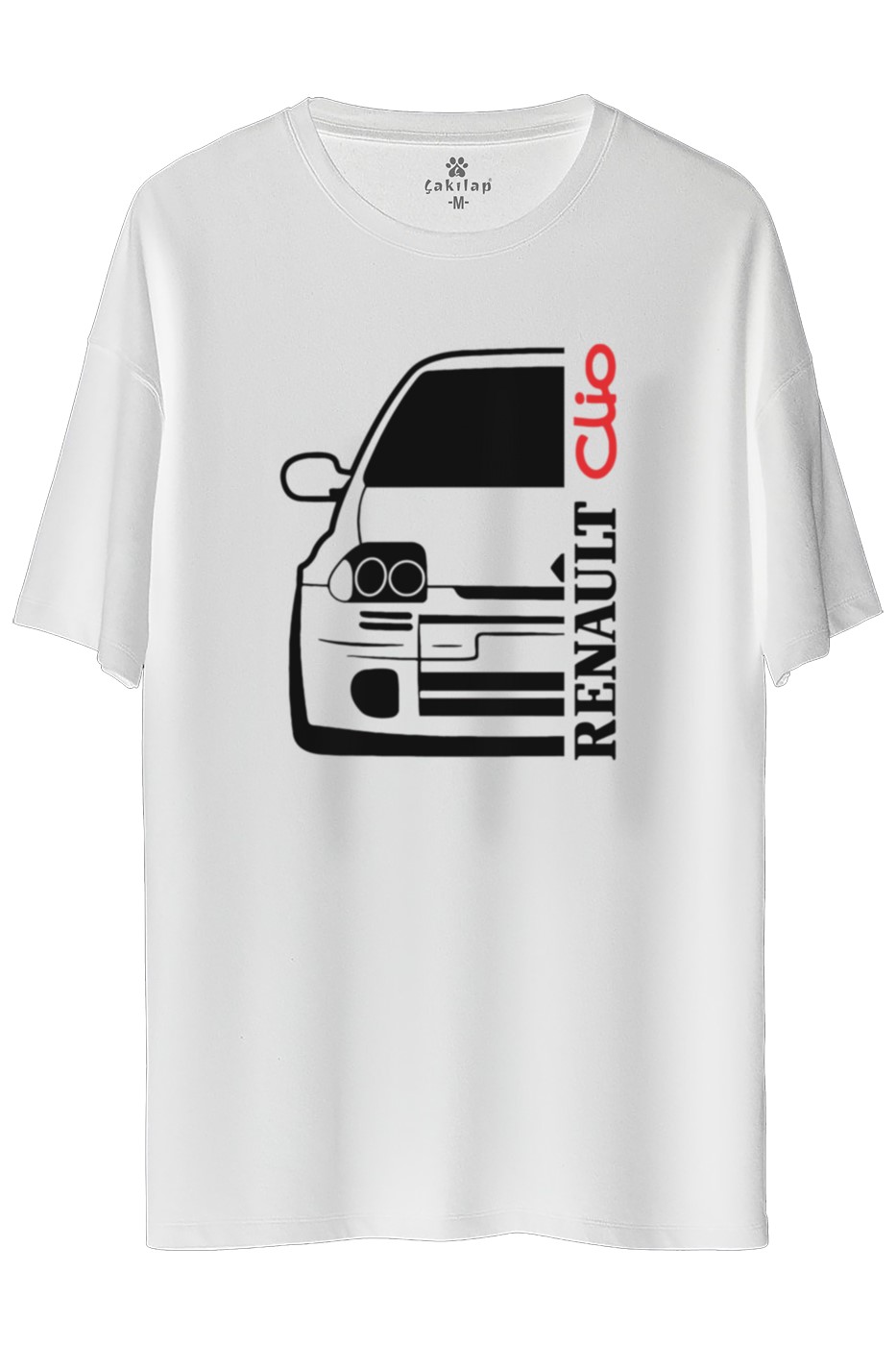 Renault Clio 1 Baskılı Oversize Tişört
