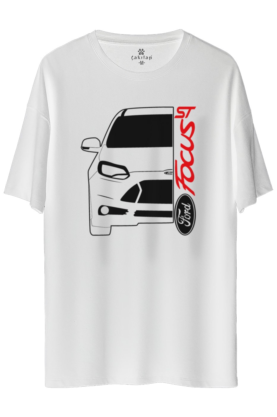 Ford Focus Mk3 Baskılı Oversize Tişört