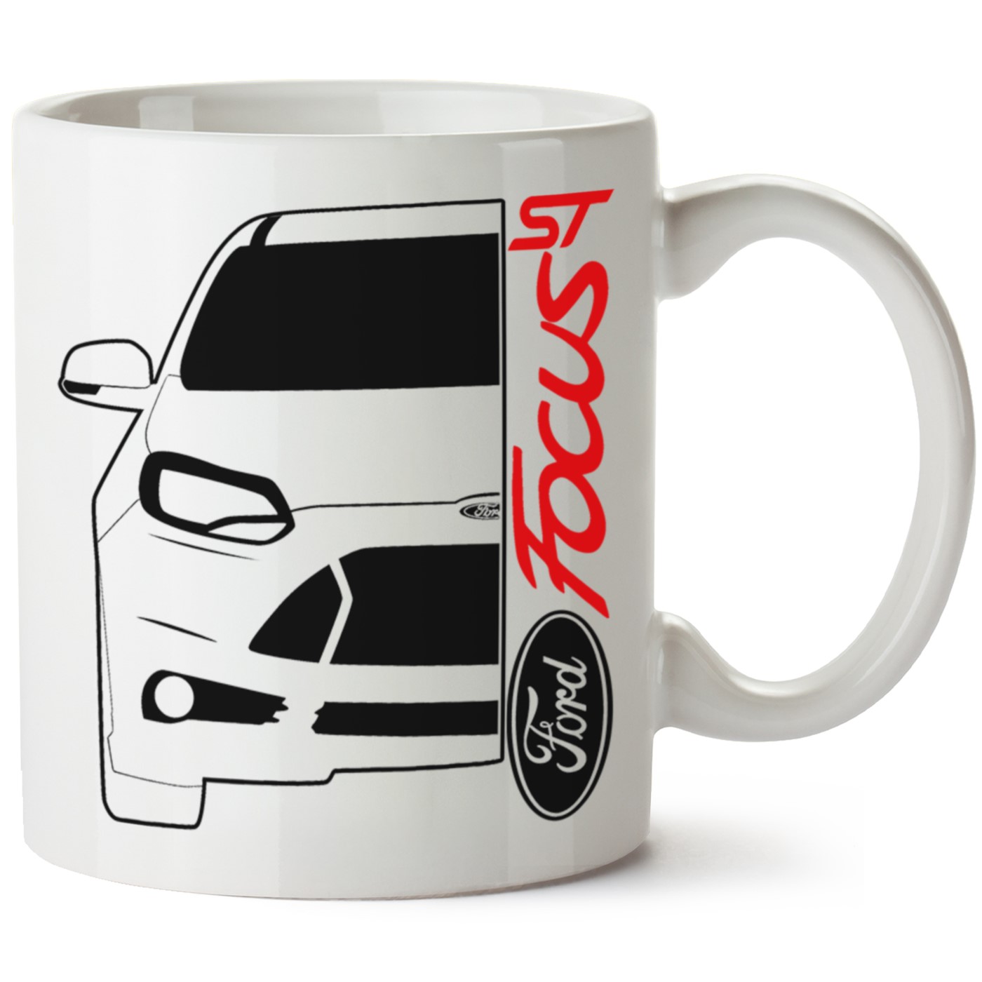 Ford Focus Mk3 Baskılı Porselen Kupa Bardak