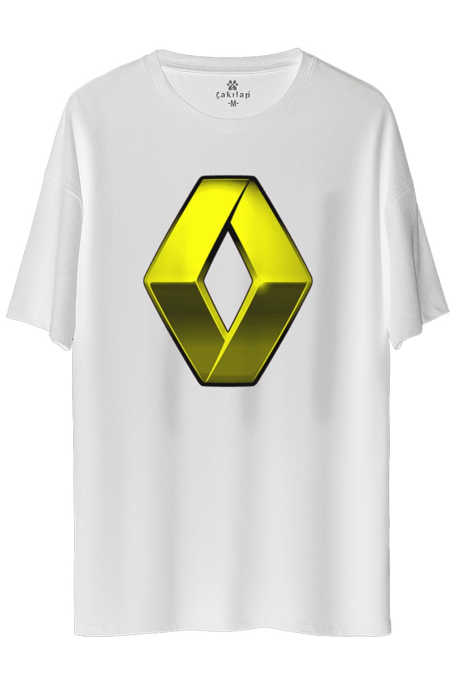 Renault Logo Baskılı Oversize Tişört