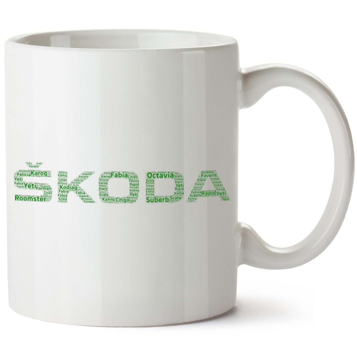 Skoda Logo Baskılı Porselen Kupa Bardak