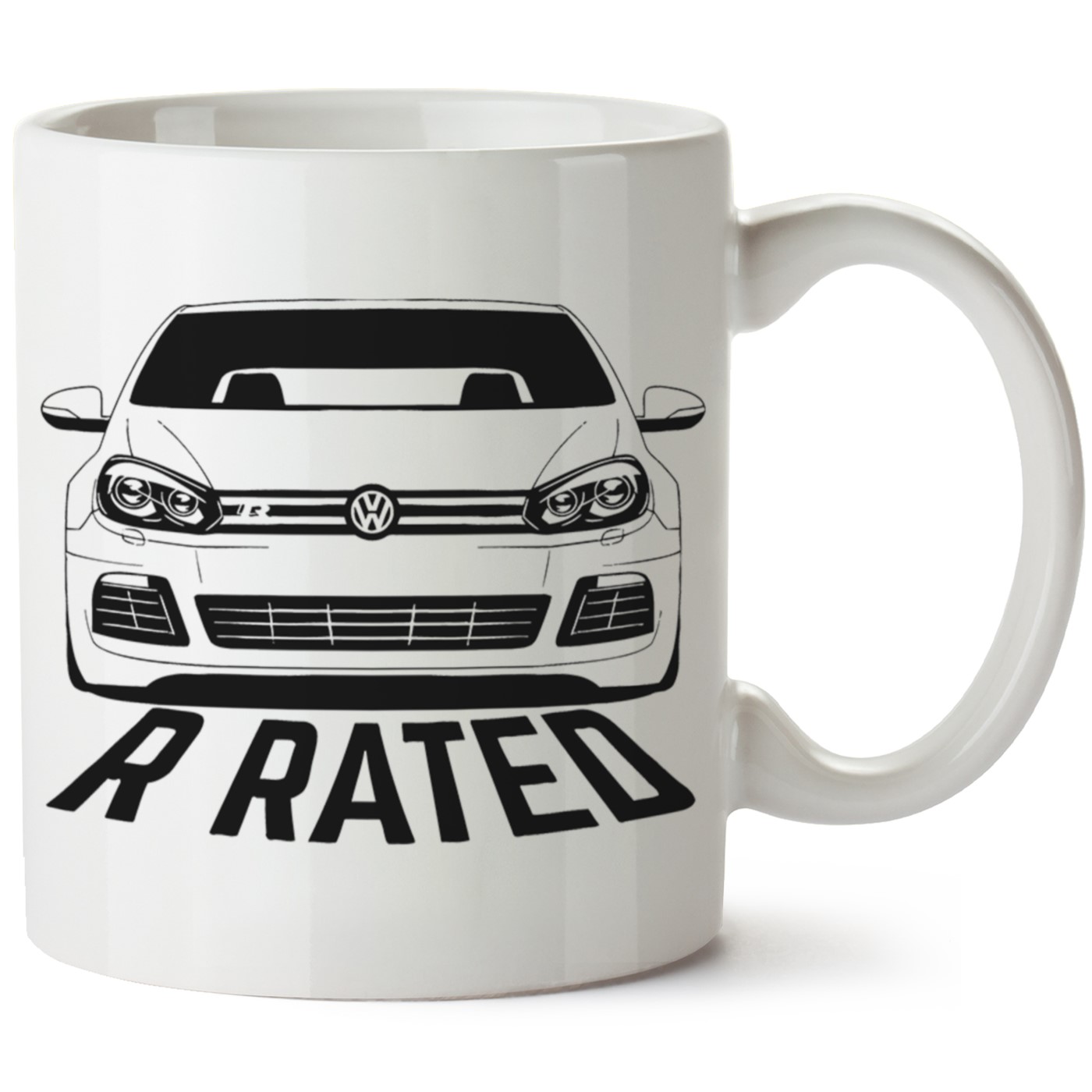 Vw Golf 6 Baskılı Porselen Kupa Bardak