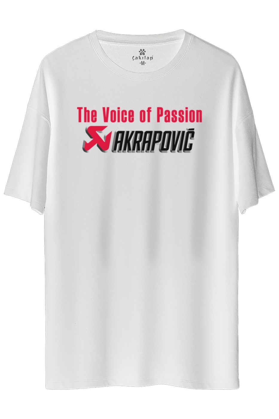 AkrapovicLogo Baskılı Oversize Tişört