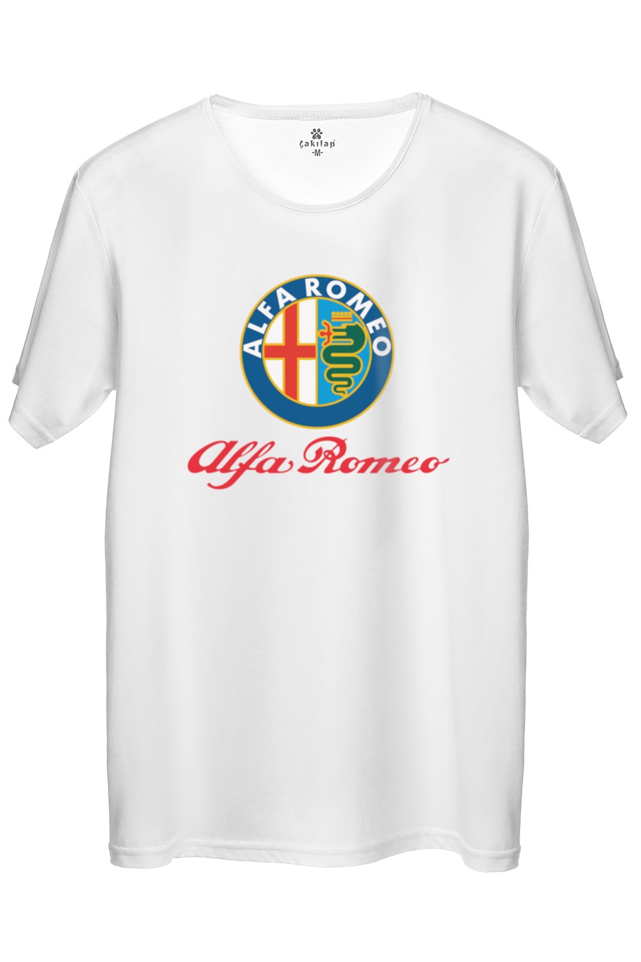 Alfa Romeo Logo Baskılı Regular Tişört