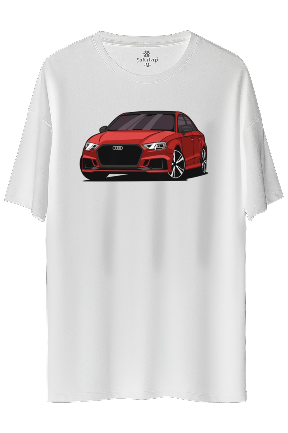 Audi A3 Mk3 Baskılı Oversize Tişört