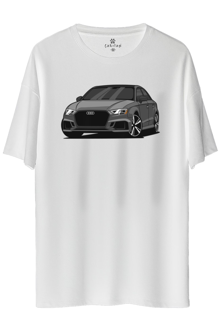 Audi A3 Mk3 Baskılı Oversize Tişört