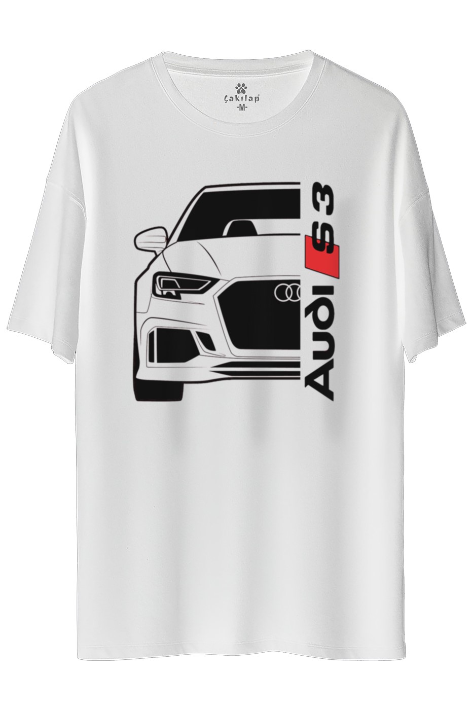 Audi A3 Mk3 Baskılı Oversize Tişört