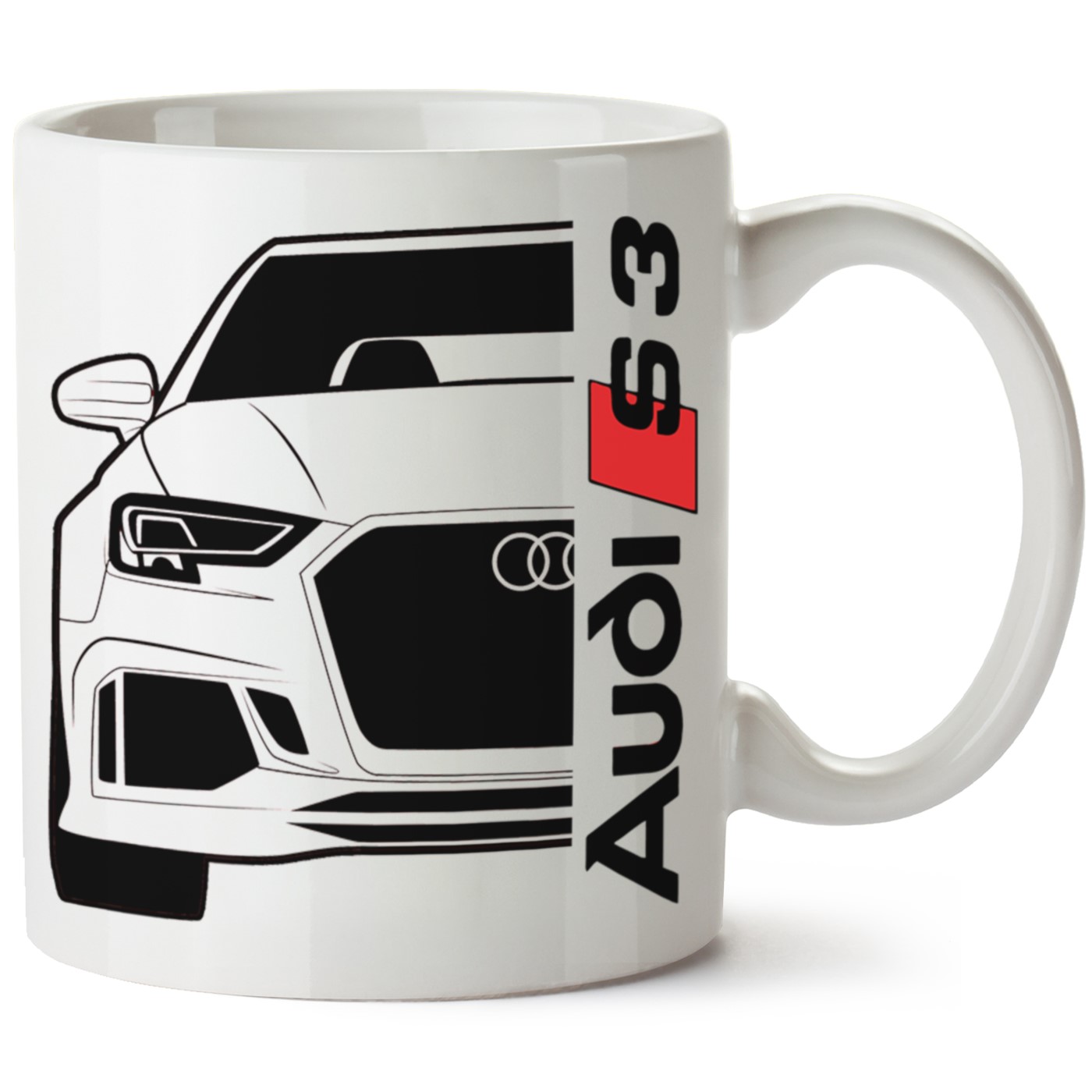 Audi A3 Mk3 Baskılı Porselen Kupa Bardak