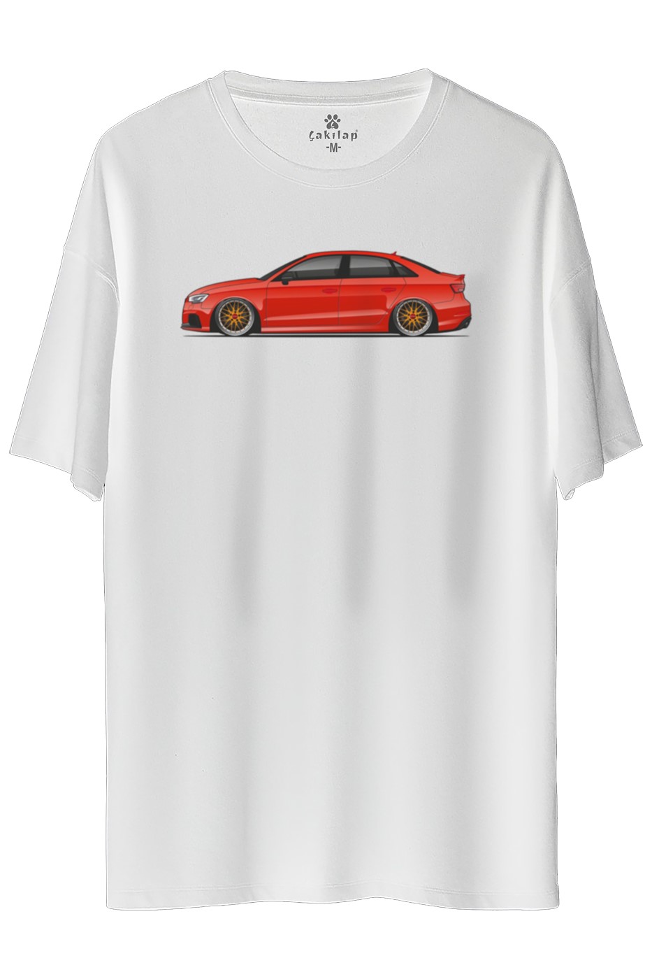 Audi A3 Mk3 Baskılı Oversize Tişört