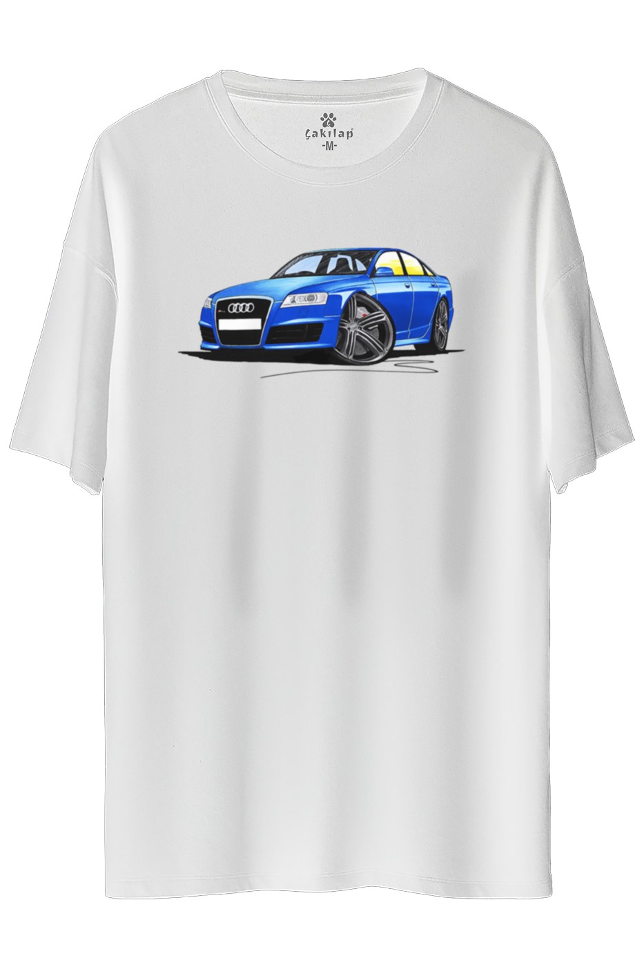 Audi A6 Baskılı Oversize Tişört