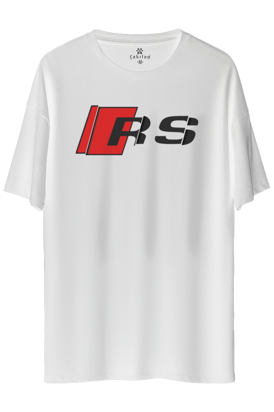 Audi Rs Logo Baskılı Oversize Tişört