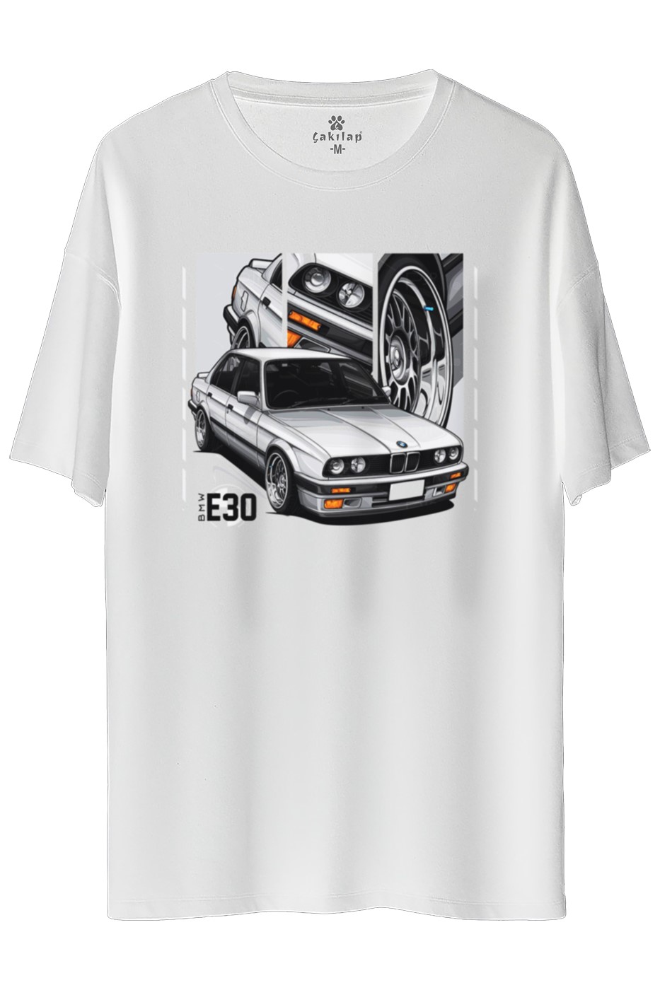 Bmw E30 Baskılı Oversize Tişört