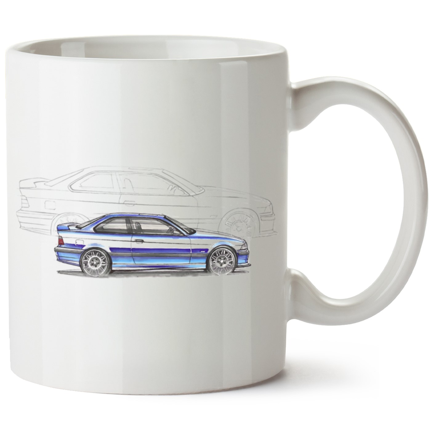 Bmw E36 Baskılı Porselen Kupa Bardak