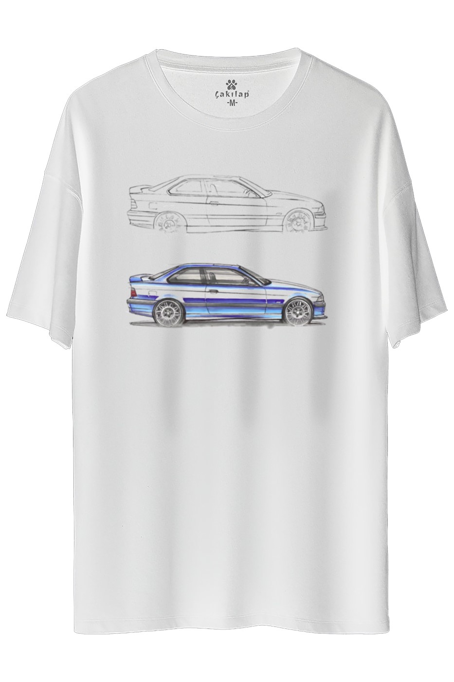 Bmw E36 Baskılı Oversize Tişört