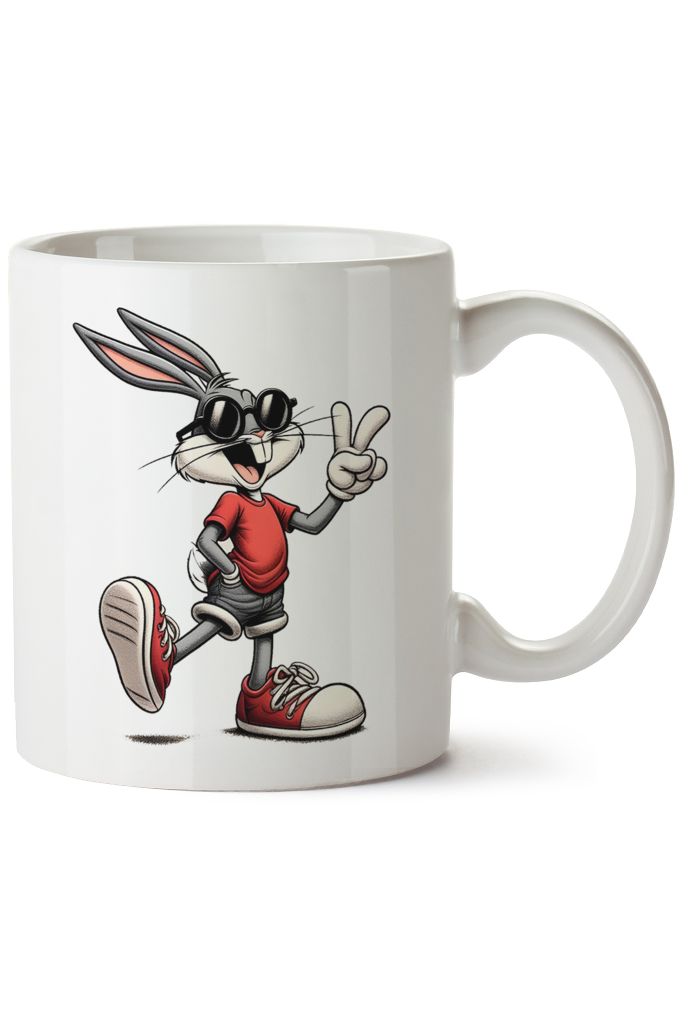 Bugs Bunny Baskılı Porselen Kupa Bardak