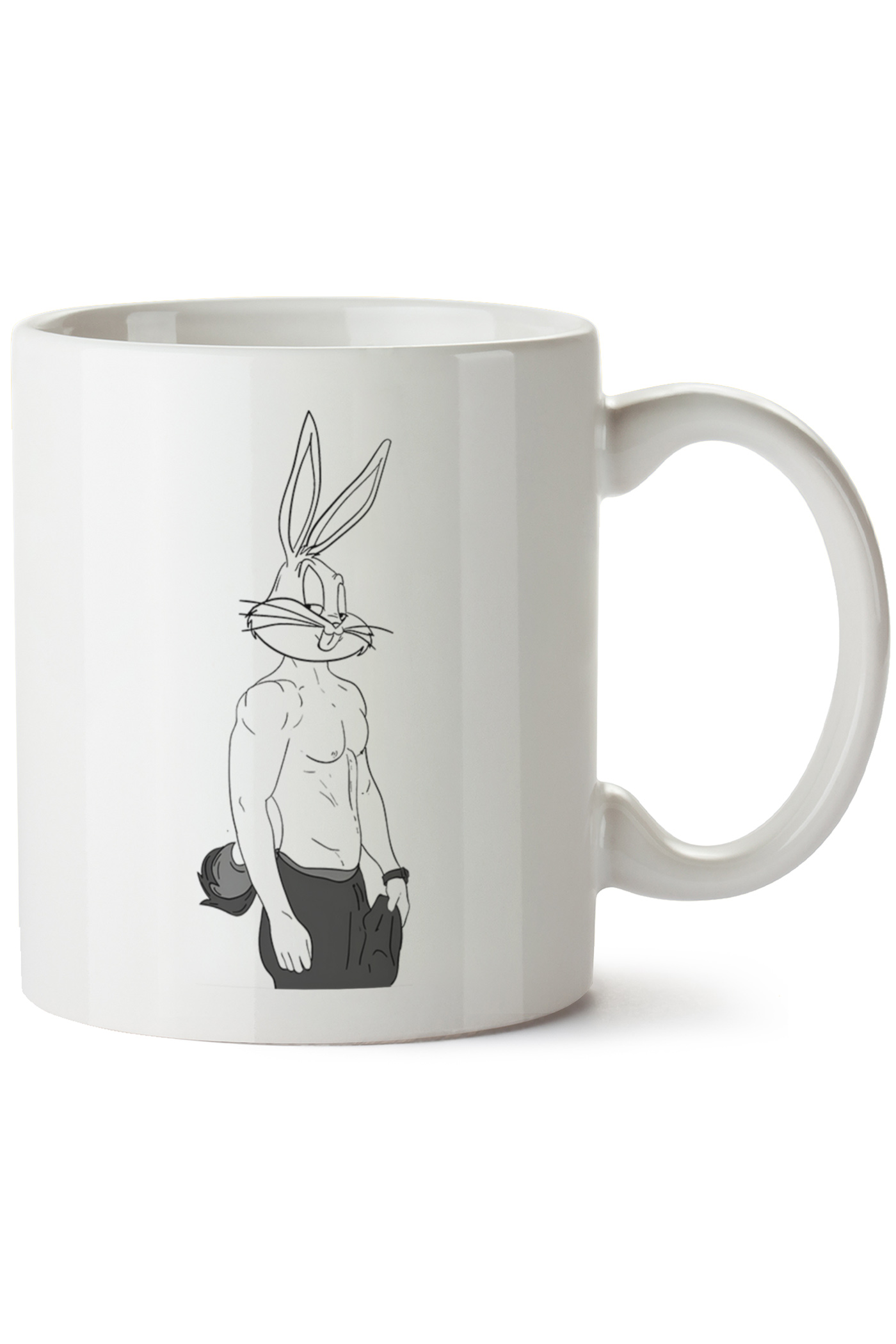 Bugs Bunny Baskılı Porselen Kupa Bardak