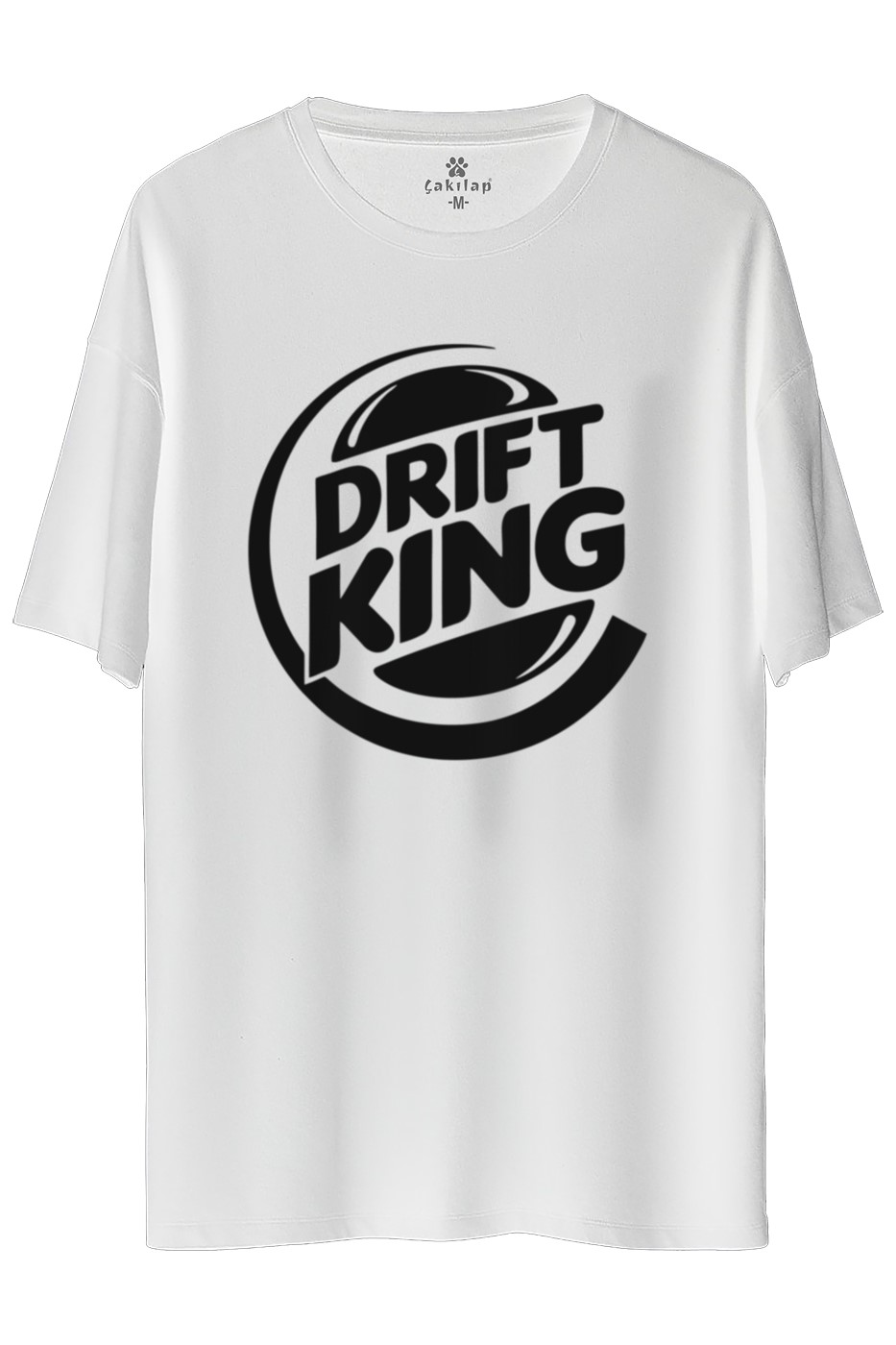 DriftKing Baskılı Oversize Tişört
