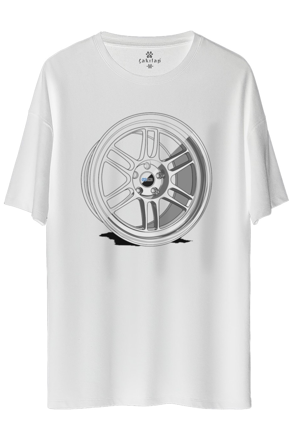 Enkei Jant Baskılı Oversize Tişört